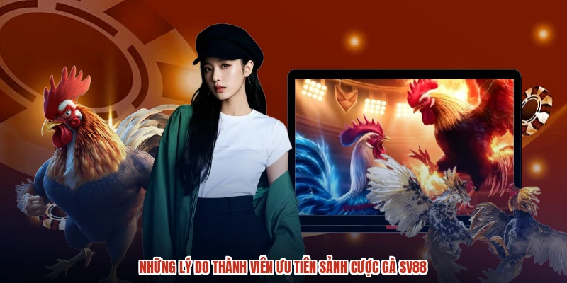 Những lý do thành viên ưu tiên sảnh cược gà SV88