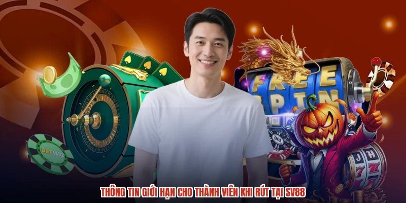 Thông tin giới hạn cho thành viên khi rút tại SV88