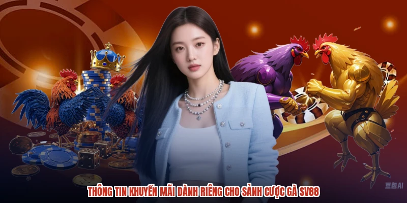 Thông tin khuyến mãi dành riêng cho sảnh cược gà SV88
