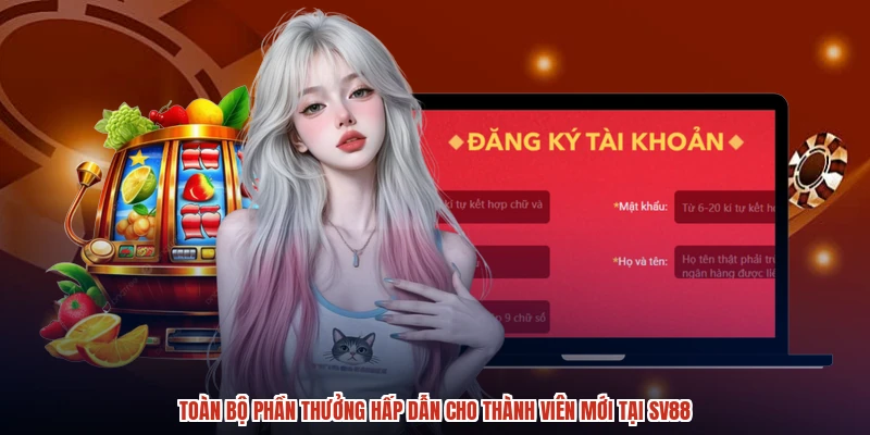 Toàn bộ phần thưởng hấp dẫn cho thành viên mới tại SV88