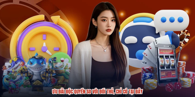 Ưu đãi độc quyền so với đối thủ, chỉ có tại đây